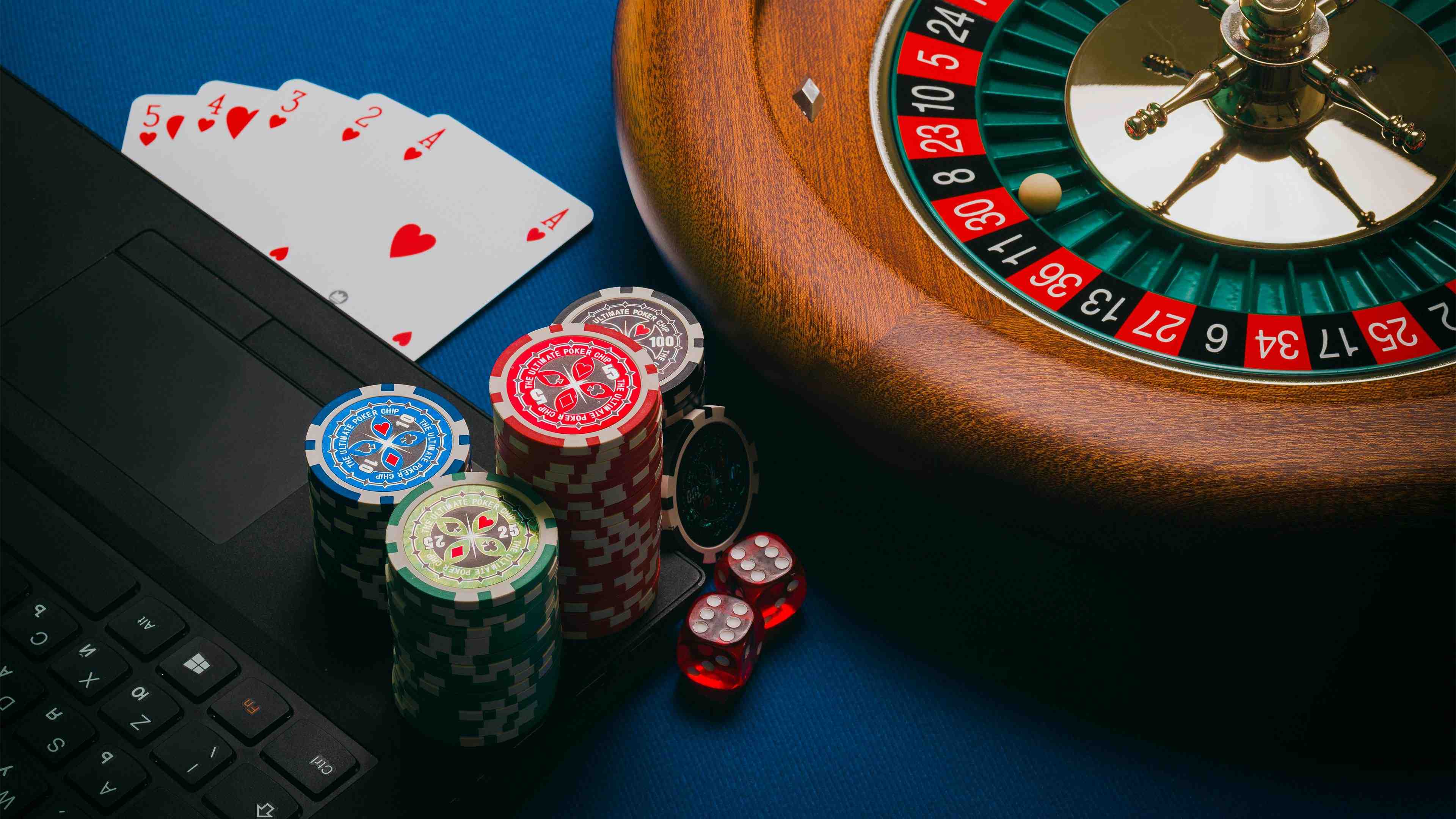 Live Casino Roulette Wheel နှင့် Betting Table မြင်ကွင်း